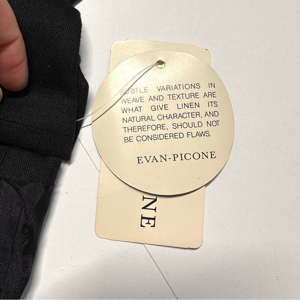 NWT! Linen Blend Vintage Short Sleeve Black Button Blazer Jacket Size 16 Career - Picture 11 of 14
